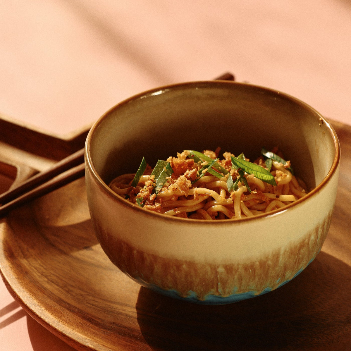 70s Ceramics noodle bowl (Azure)