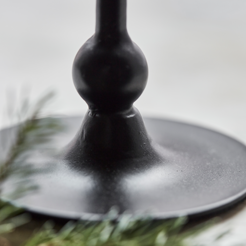 Black Folk candle holder