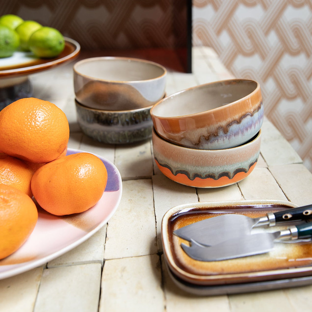 70s Ceramics dessert bowl (Burst)