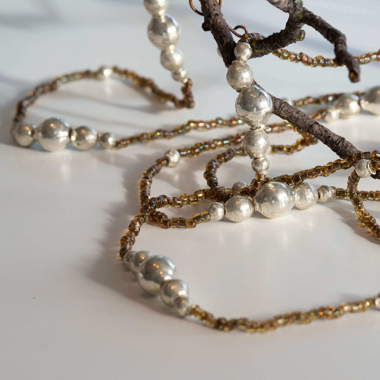 Glass beaded garland