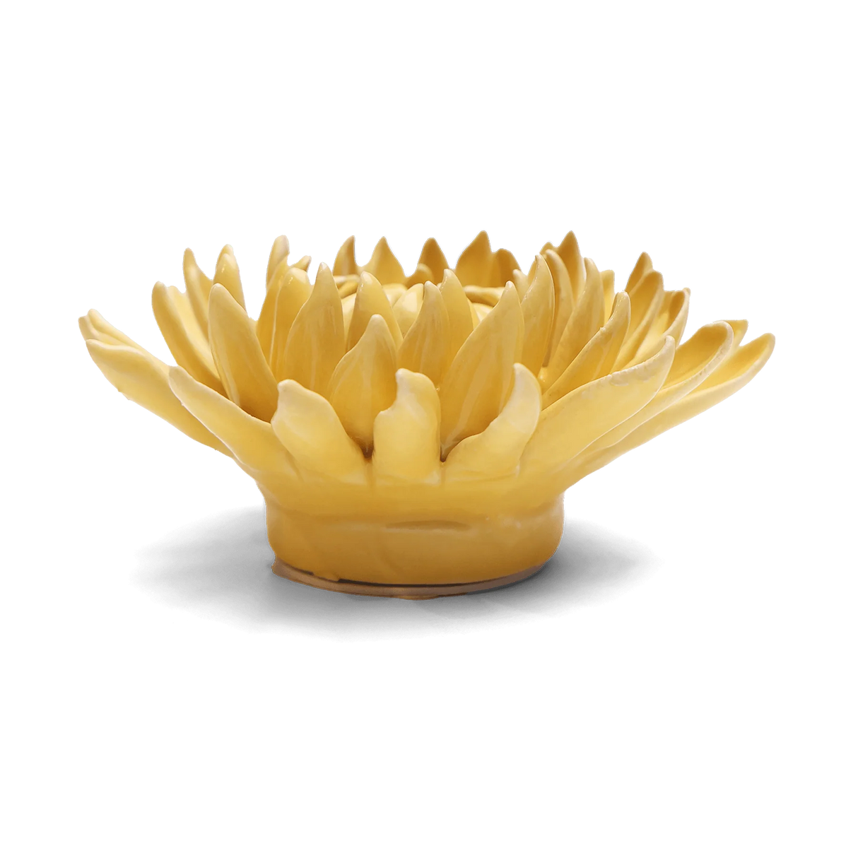 Canary Yellow Sarah Mum ceramic flower