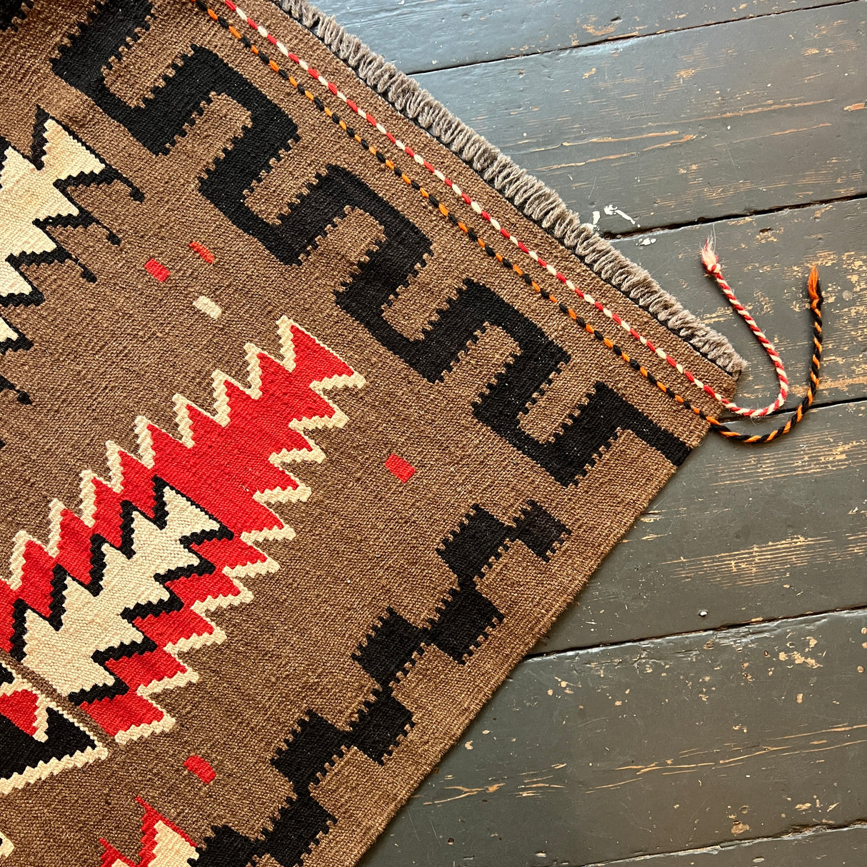 Vintage wool kilim
