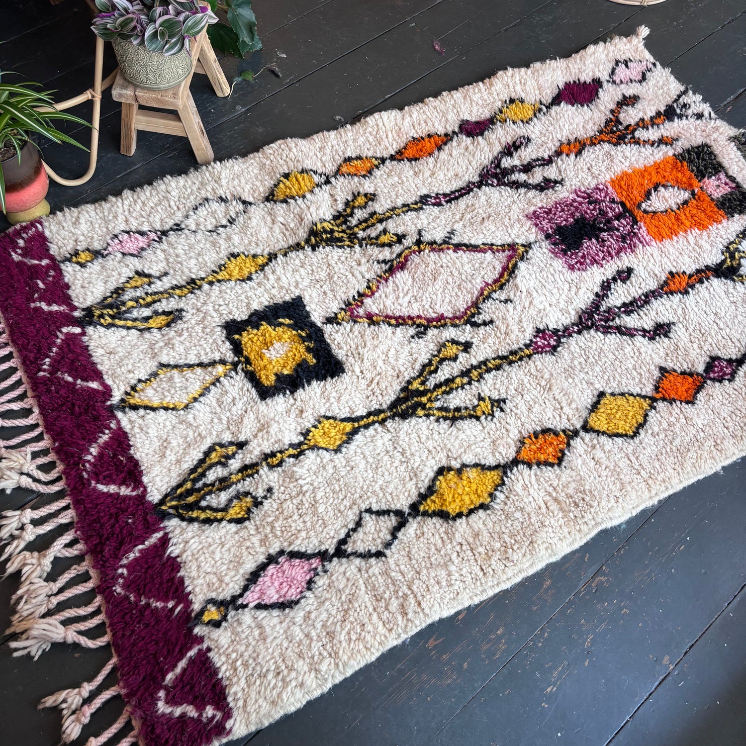 Bold Beni Ourain rug