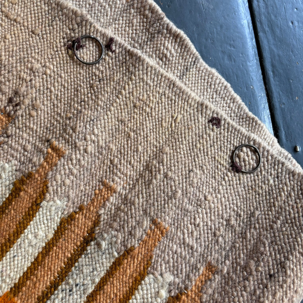 Scandinavian flat weave rug