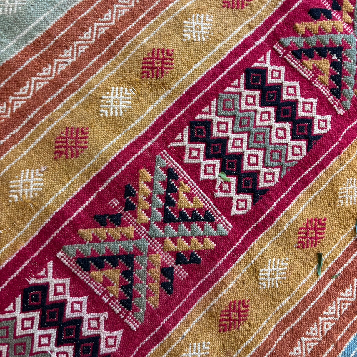 Bright colour kilim