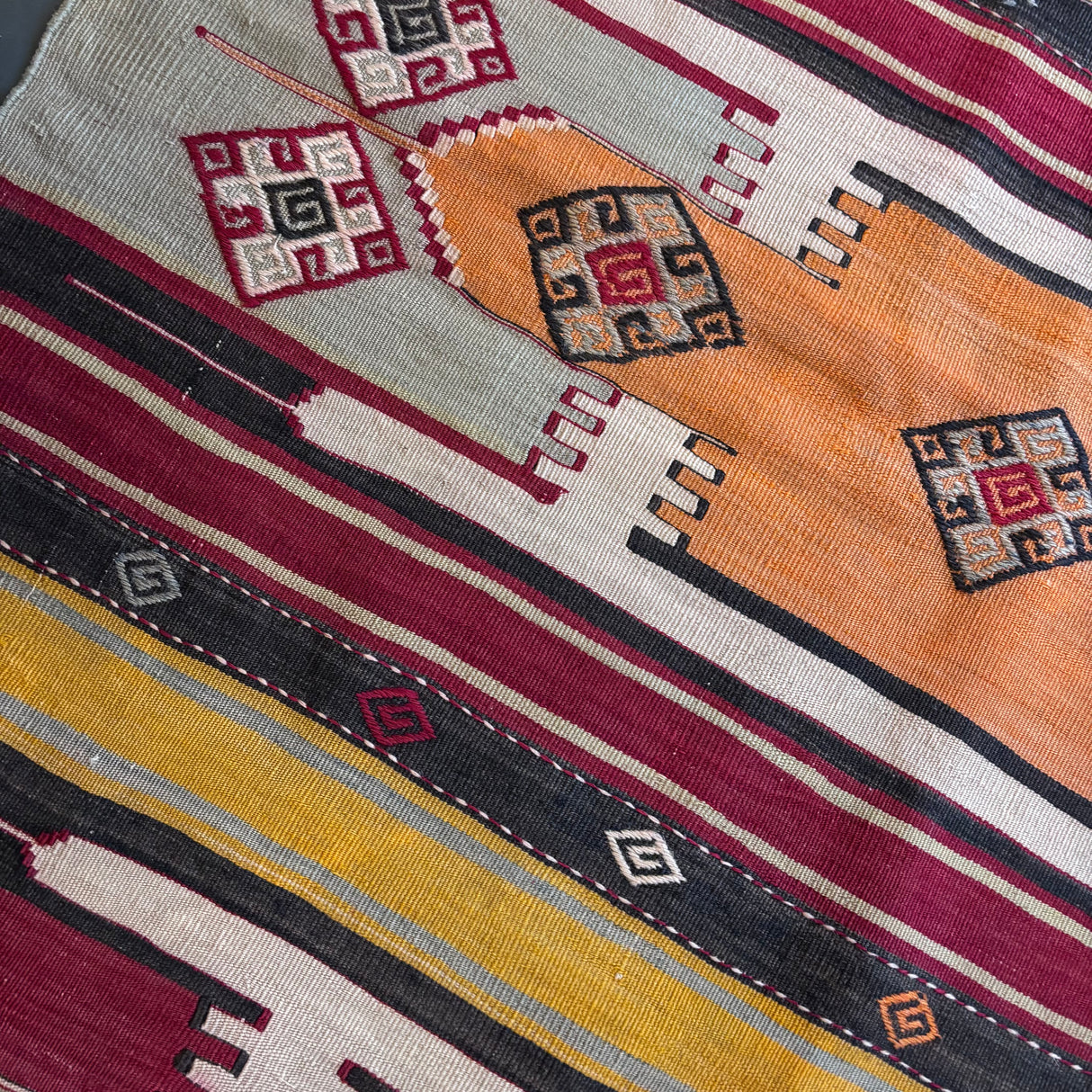 Medallion design Turkish kilim