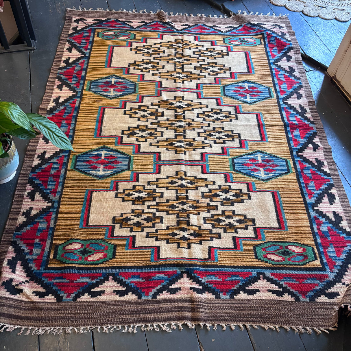 Geometric design kilim