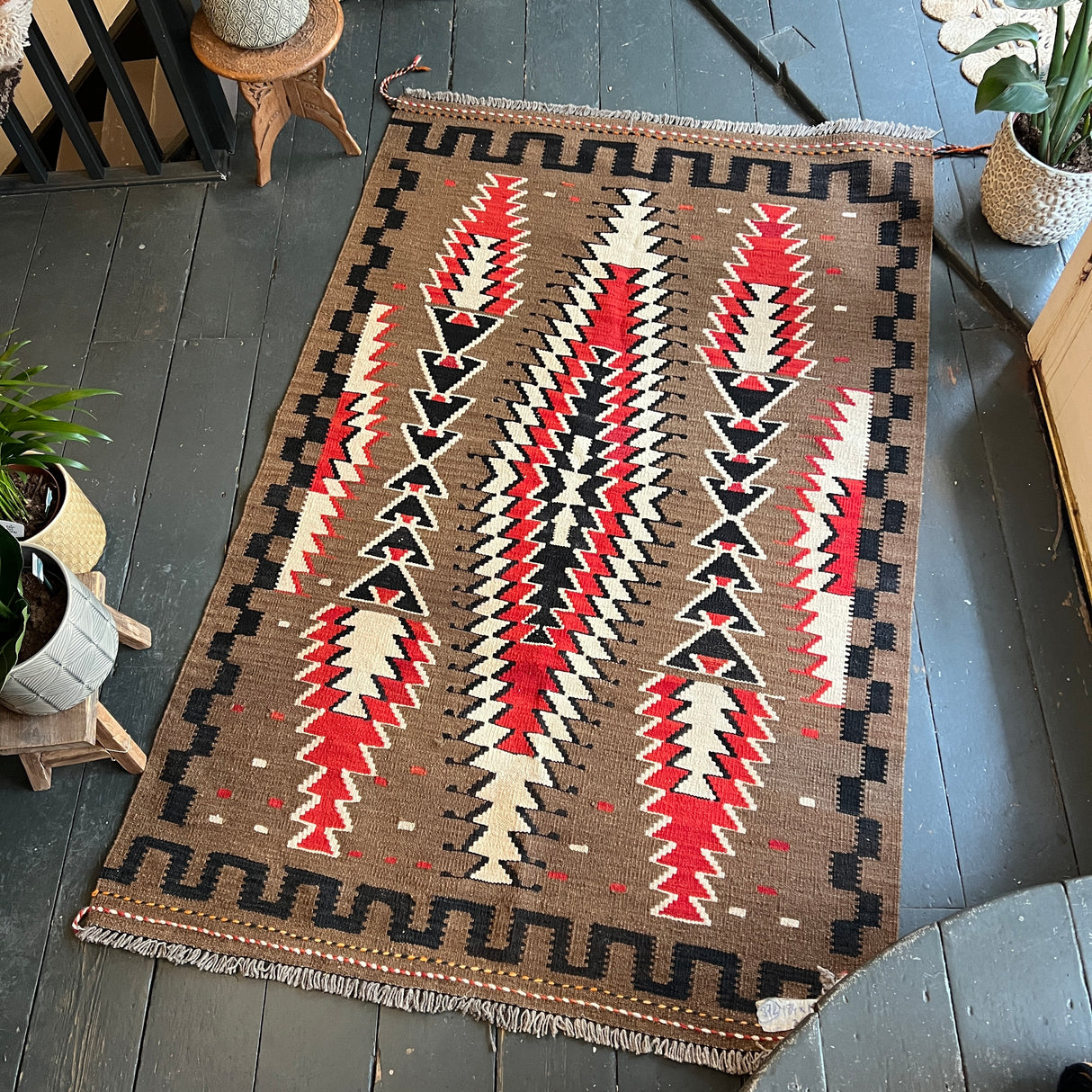 Vintage wool kilim