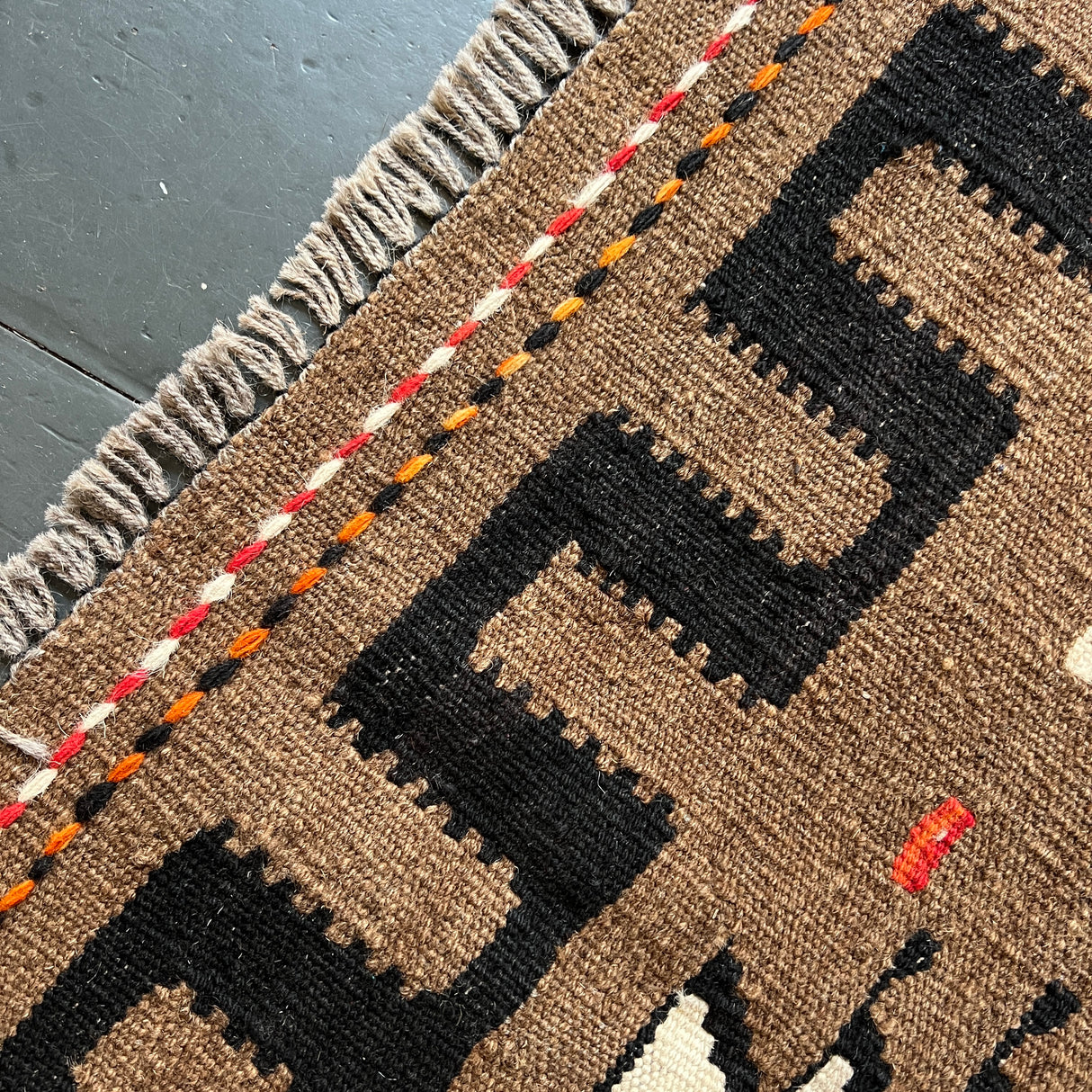 Vintage wool kilim