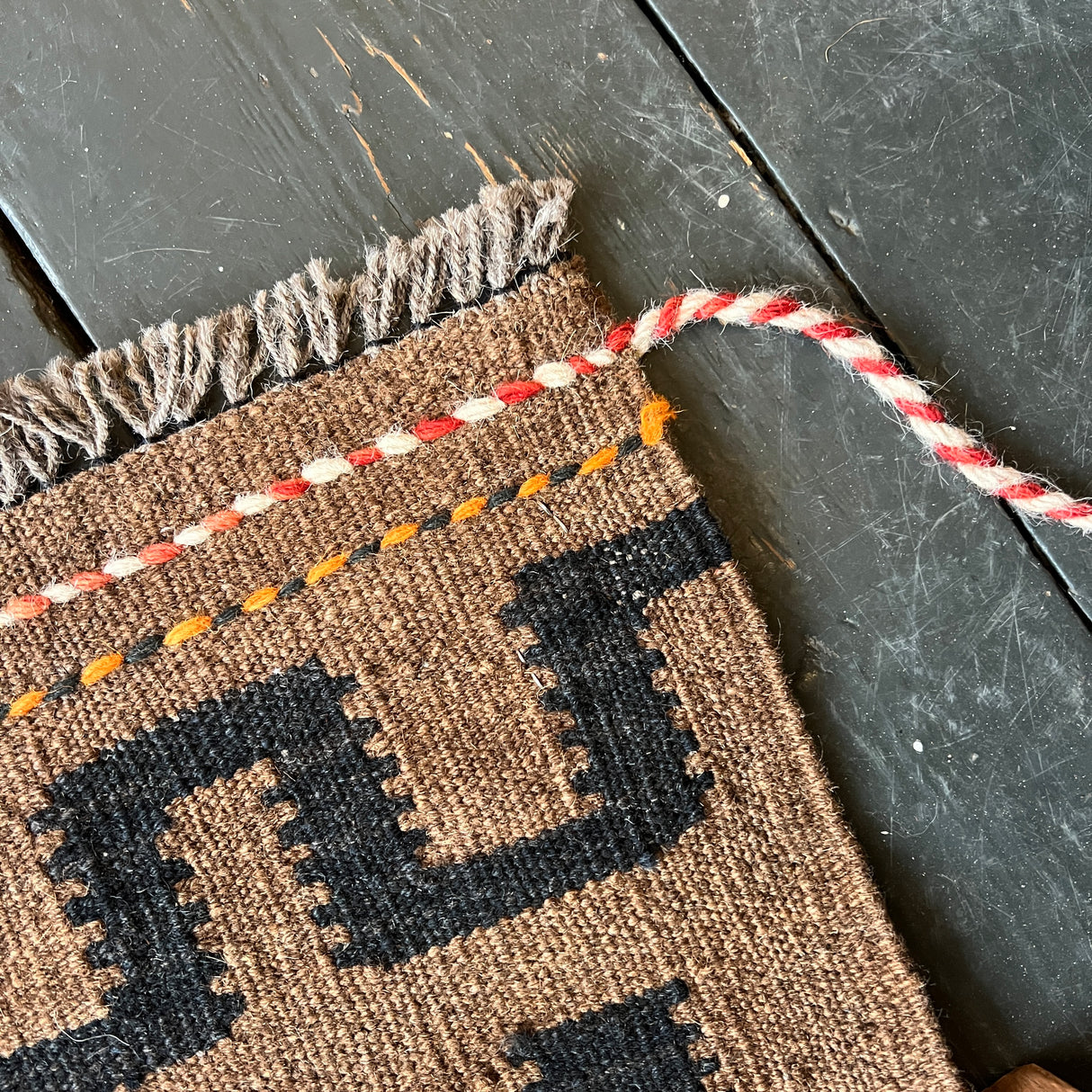 Vintage wool kilim