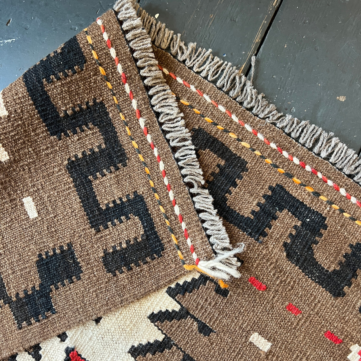 Vintage wool kilim