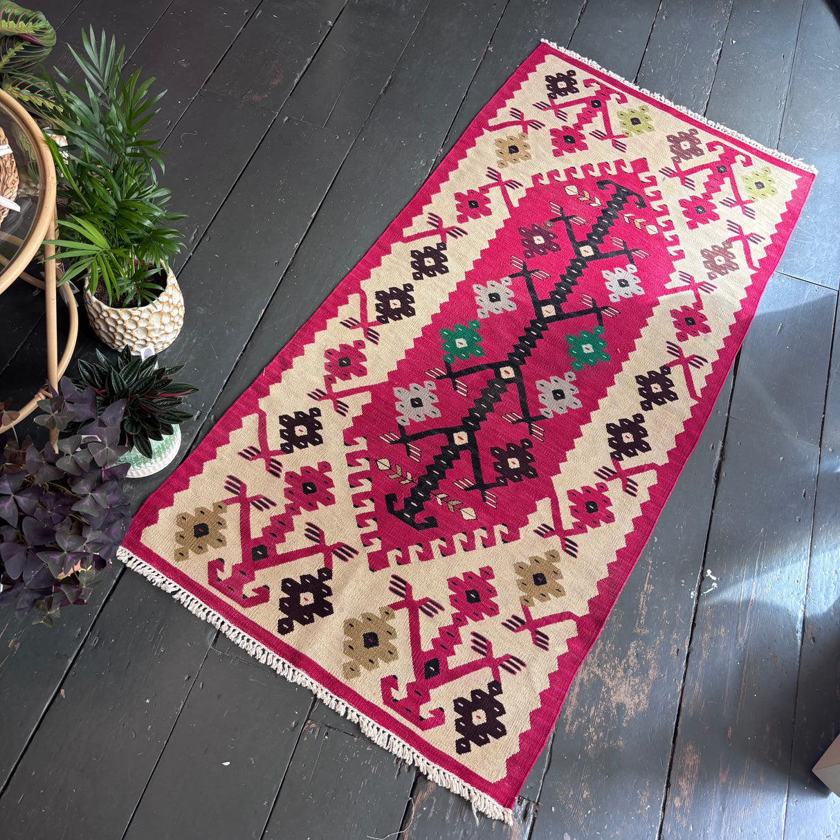 Bright Turkish kilim