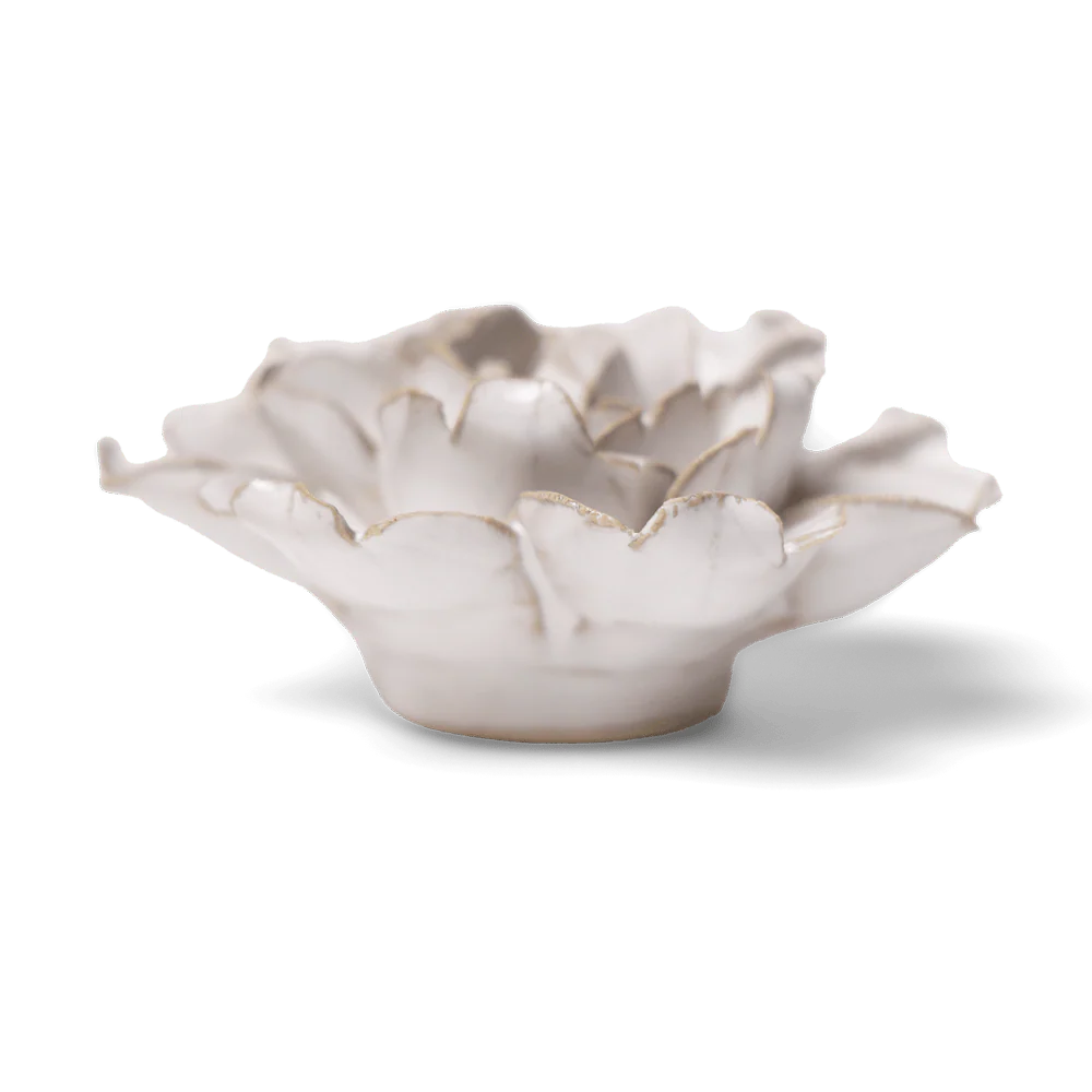 Ivory Rose ceramic flower