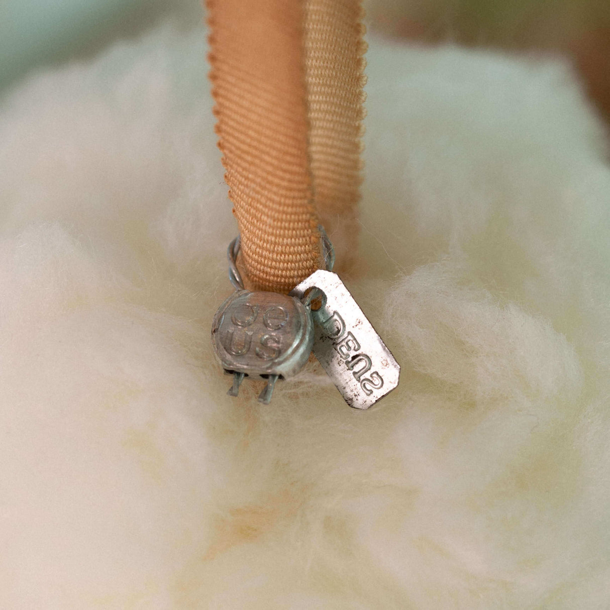 Merino wool snowball decoration