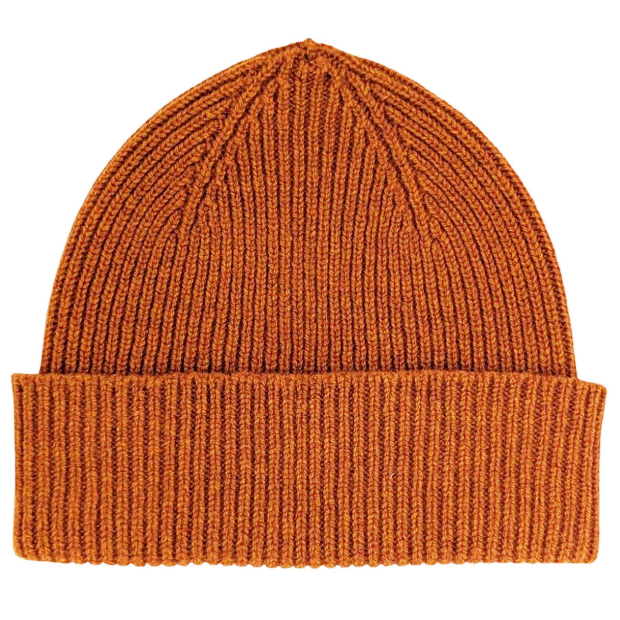 Unisex lambswool beanie (Rust)
