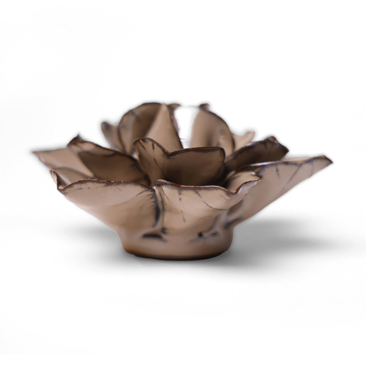 Brown Cactus ceramic flower