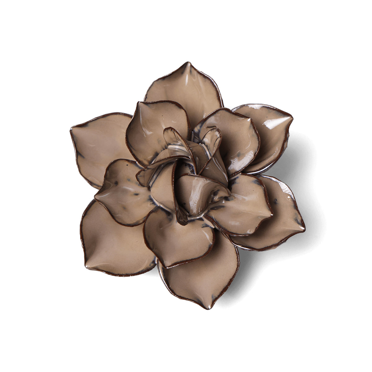 Brown Cactus ceramic flower