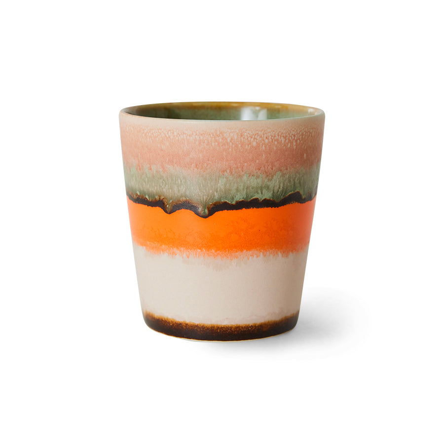 70s ceramics coffee cup (burst)