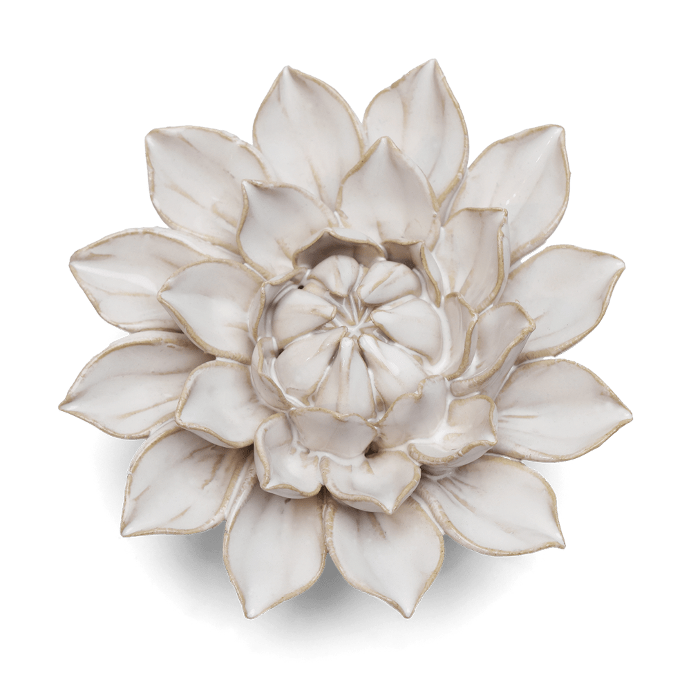 Ivory Dahlia ceramic flower