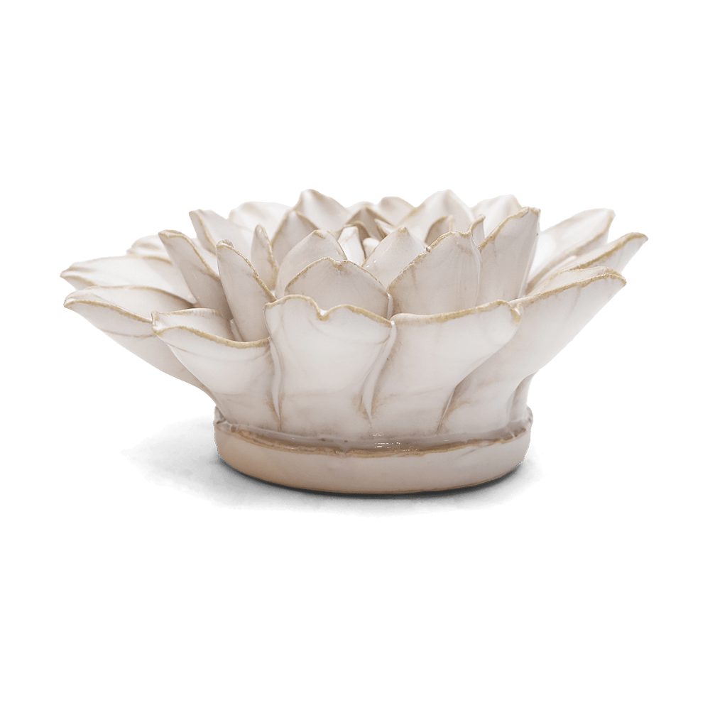 Ivory Dahlia ceramic flower