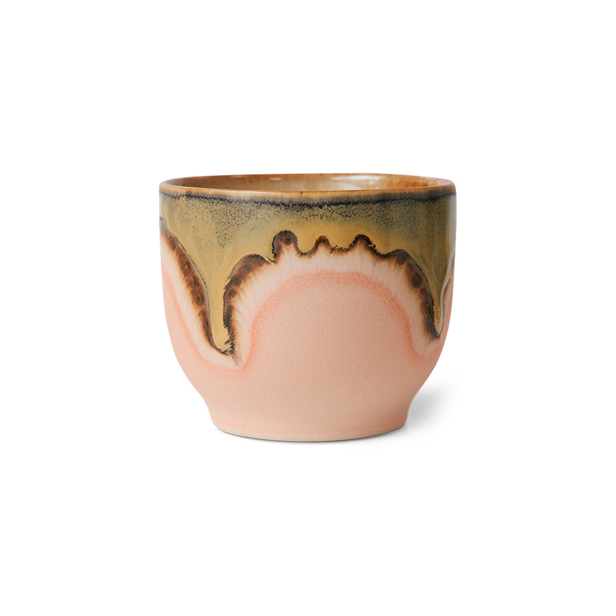 70s ceramics cafe cup (Blossom)