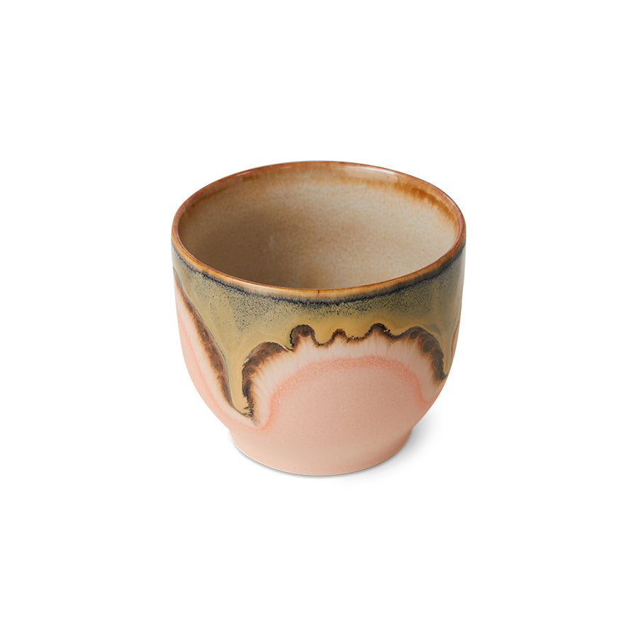 70s ceramics cafe cup (Blossom)