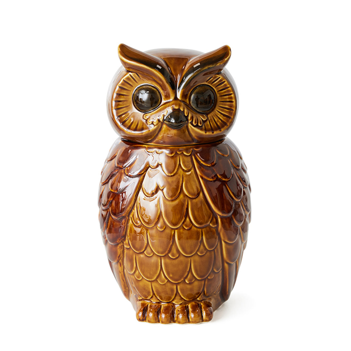 Ceramic owl jar