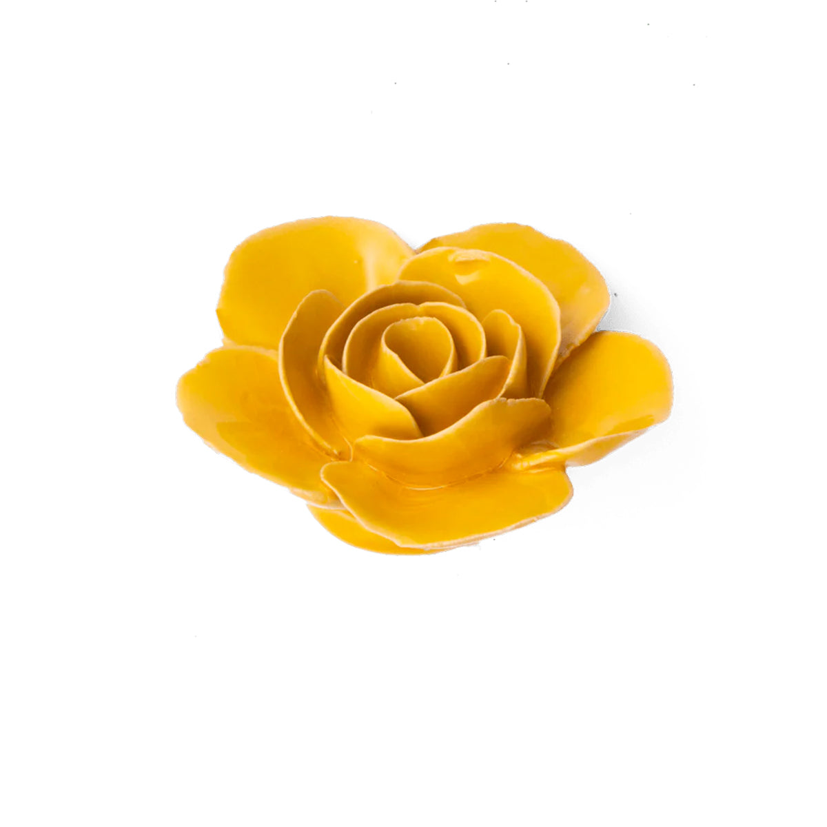 Yellow Ranunculus ceramic flower