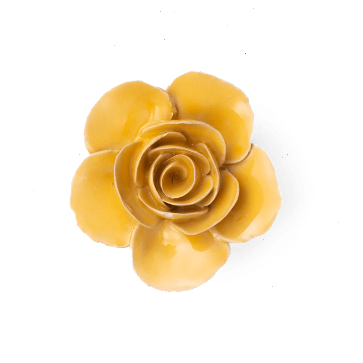 Yellow Ranunculus ceramic flower