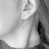 Geometric threader earrings