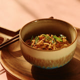 70s Ceramics noodle bowl (Azure)