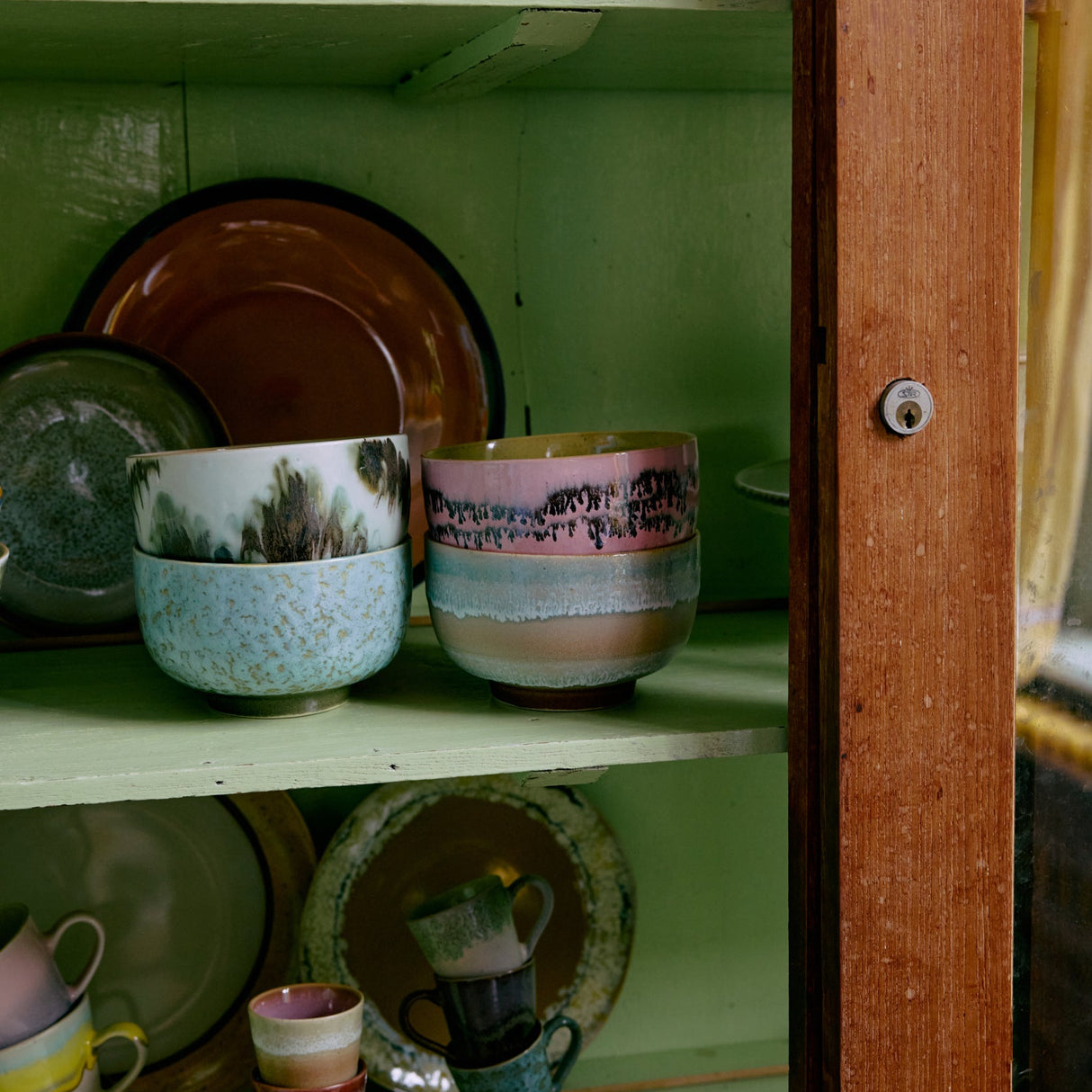 70s Ceramics noodle bowl (Verdigris)