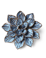 Blue Frikartii Aster ceramic flower