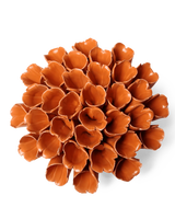 Orange Polyp ceramic flower
