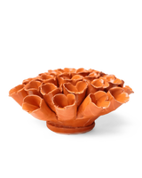 Orange Polyp ceramic flower