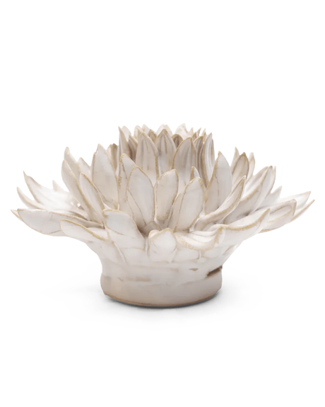 Ivory Spider Mum ceramic flower