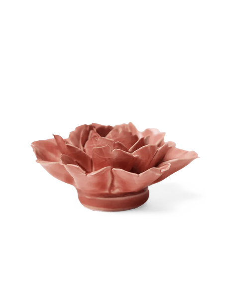 Champagne Pink Rose ceramic flower