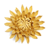 Canary Yellow Sarah Mum ceramic flower
