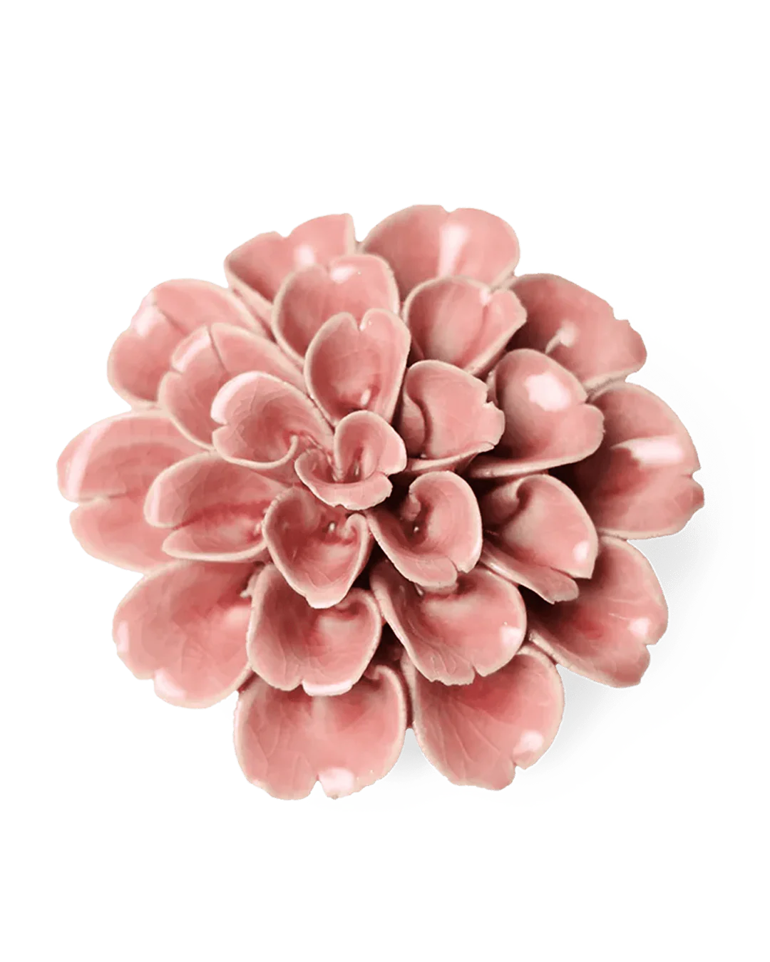 Champagne pink hydrangea ceramic flower