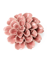 Champagne pink hydrangea ceramic flower