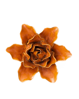 Orange Stargazer Lily ceramic flower