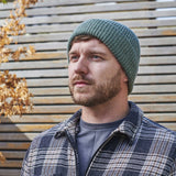 Unisex lambswool beanie (soft green)