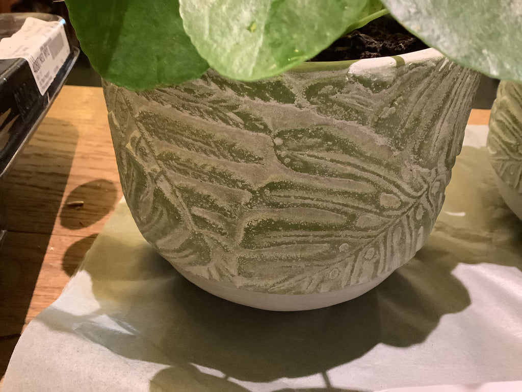 Leaf plant pot