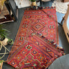 Fringed vintage rug