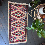 Bright geometric kilim