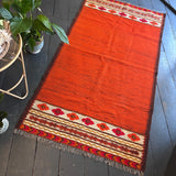 Scandi burnt orange rug