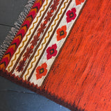 Scandi burnt orange rug