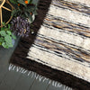 Woven sheepskin rug