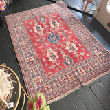 Hand knotted Kazak rug