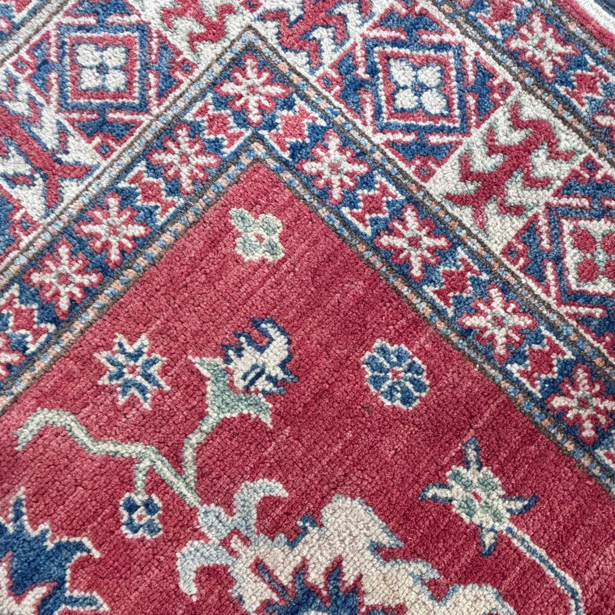 Hand knotted Kazak rug